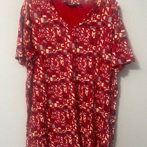 Ulla Popken Bold Red Graphic Tee